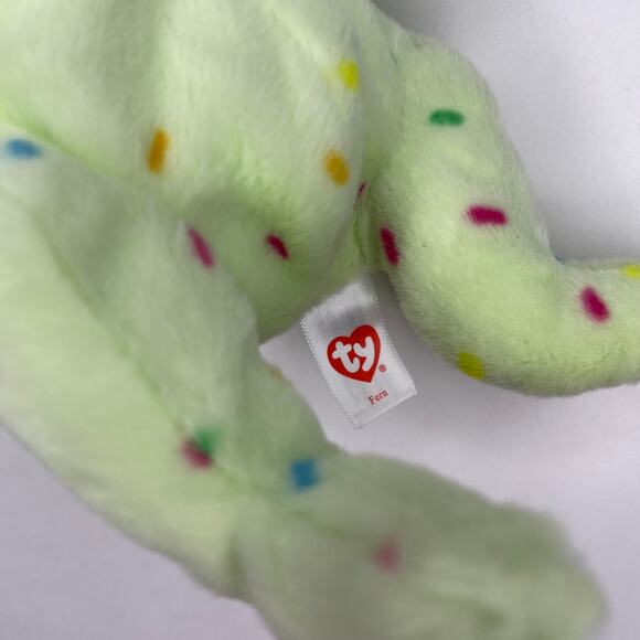 Set of 2 Ty Beanie Bellies FERN + Boo's MARIGOLD Green Easter Bunny Yellow Chick - Picture 3 of 8